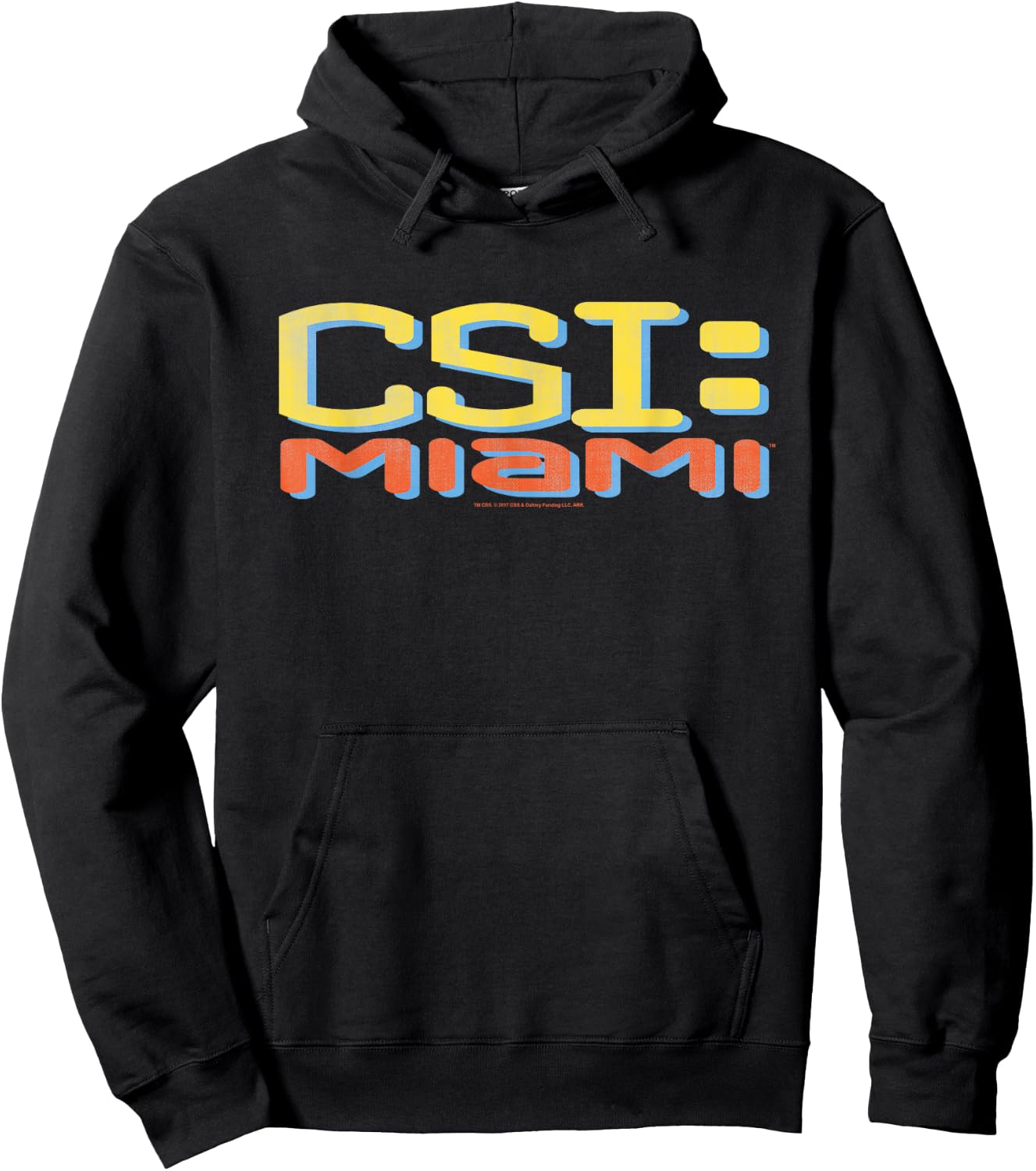 CSI: Miami Logo Distressed Hoodie - Hoodie | Black