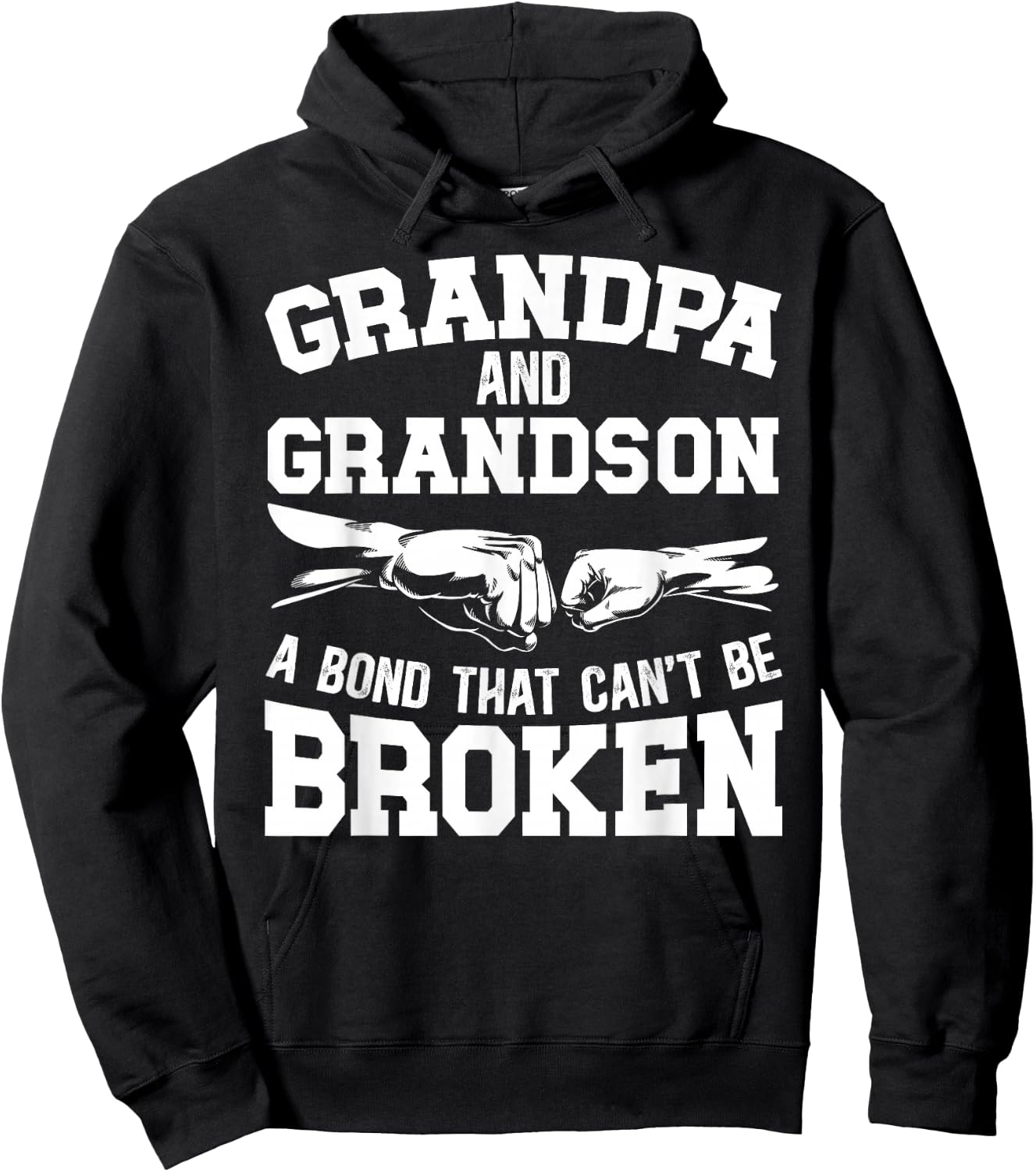 Grandpa and Grandson Bond from Grandpa to Grandson Hoodie - Hoodie | Black