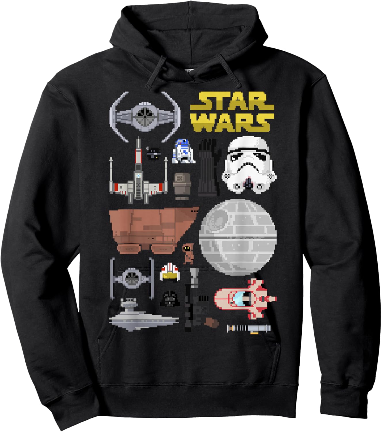 Star Wars Pixel Icon Set Hoodie - Hoodie | Black