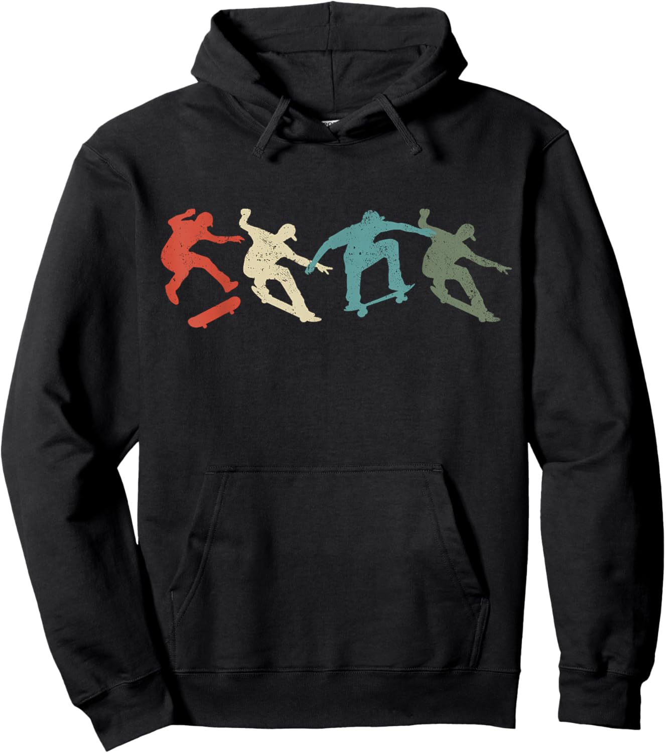 Skateboard Skateboarding Retro Gift Skateboarders Hoodie - Hoodie | Black