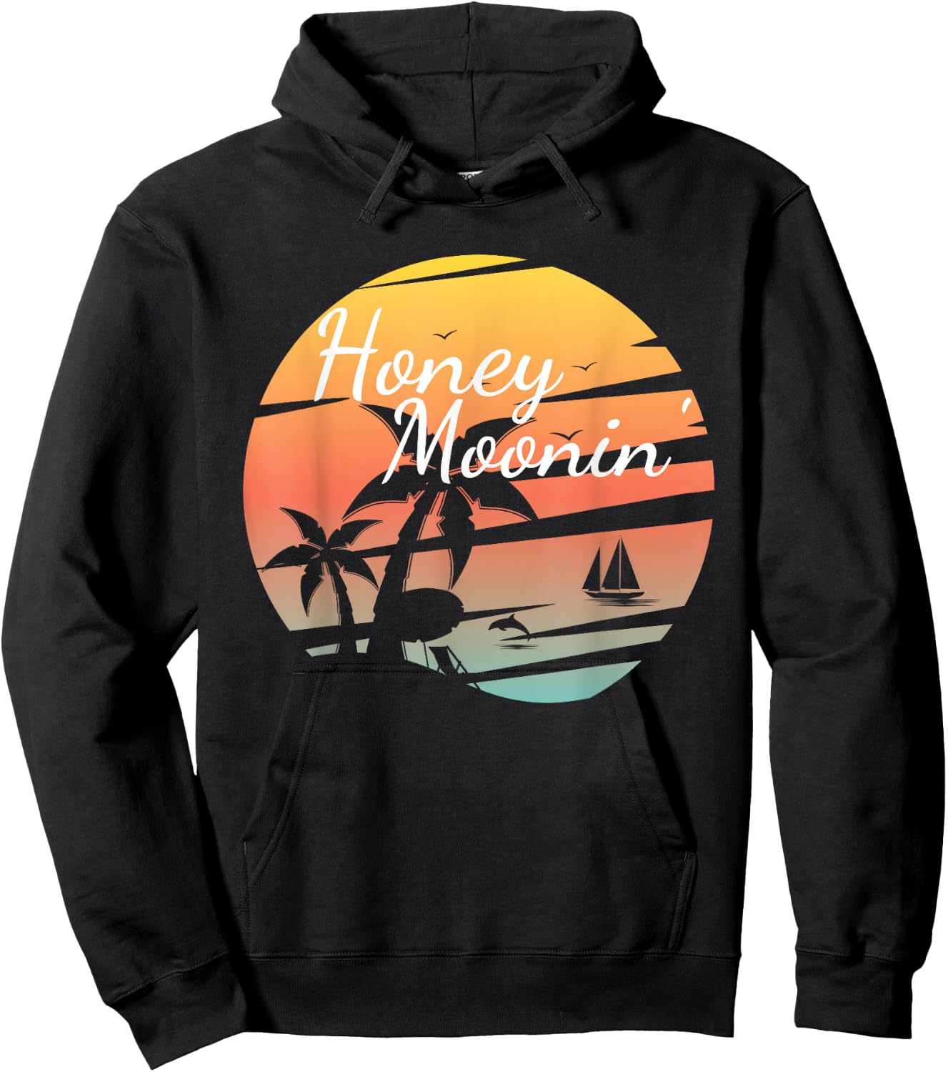 Honeymoon Couples - Just Married Matching Honeymooning Trip Hoodie - Hoodie | Black