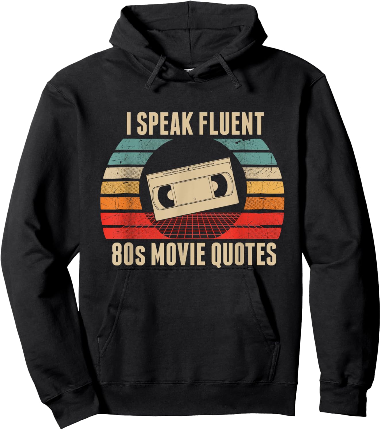 I Speak Fluent 80s Movie Quotes Hoodie - Hoodie | Black