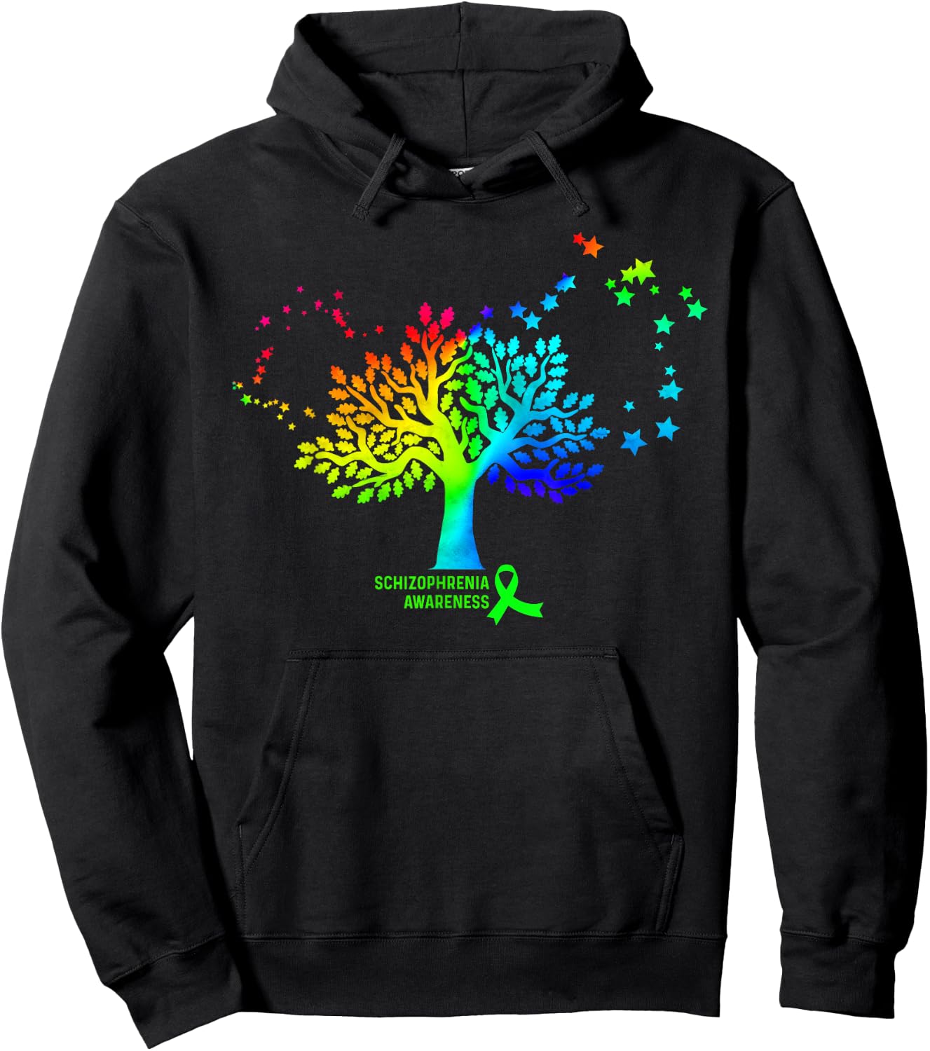 Retro Schizophrenia Awareness Hoodie - Hoodie | Black