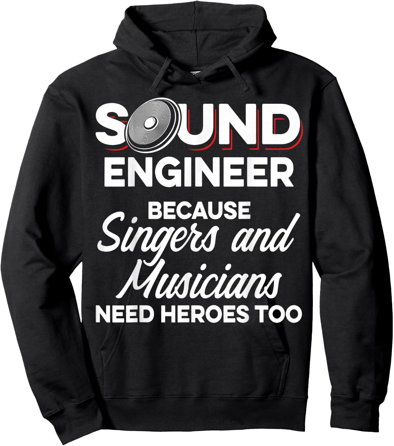 Studio Audio Engineer Musician Sound Guy Tech Hoodie - Hoodie | Black
