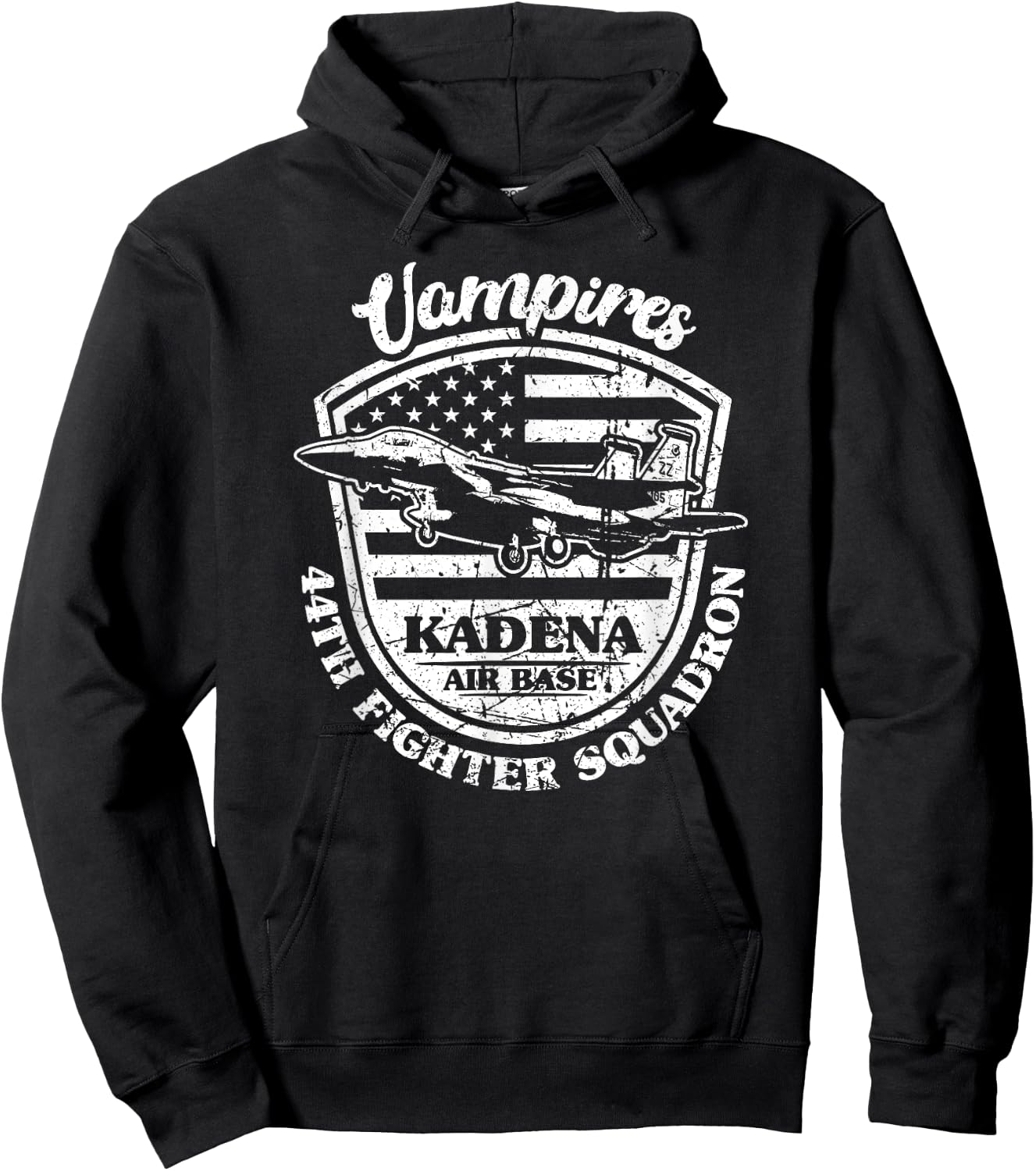 44th Fighter Squadron Vampires Kadena Air Base Okinawa Japan Hoodie - Hoodie | Black