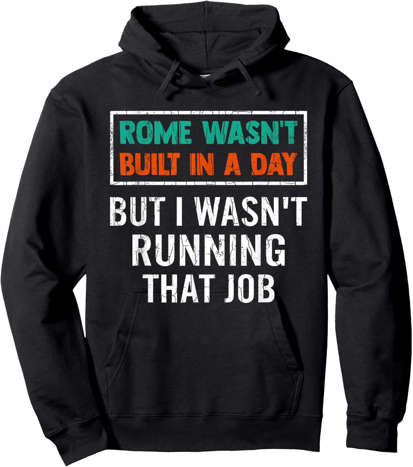 Rome Wasn't Built In A Day Architecture Architect Graphic Hoodie - Hoodie | Black
