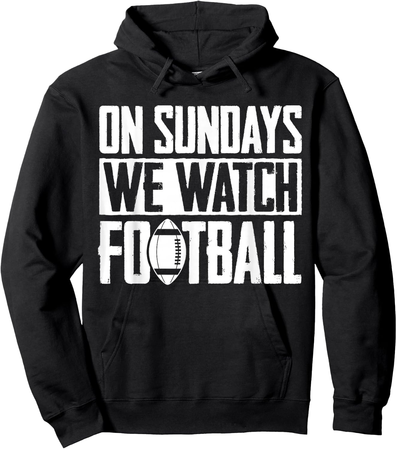 Sonntagsehen wir American Football Hoodie - Hoodie | Black
