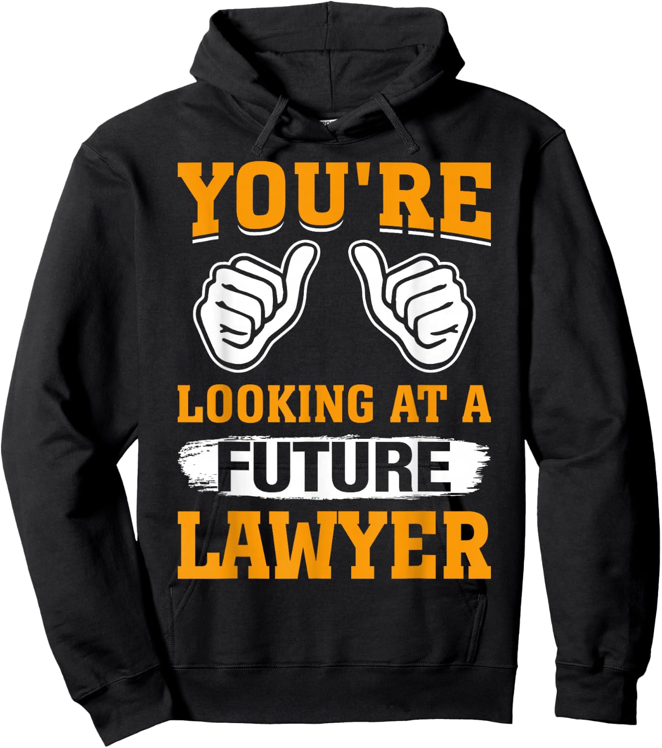 You're Looking At A Future Lawyer Hoodie - Hoodie | Black
