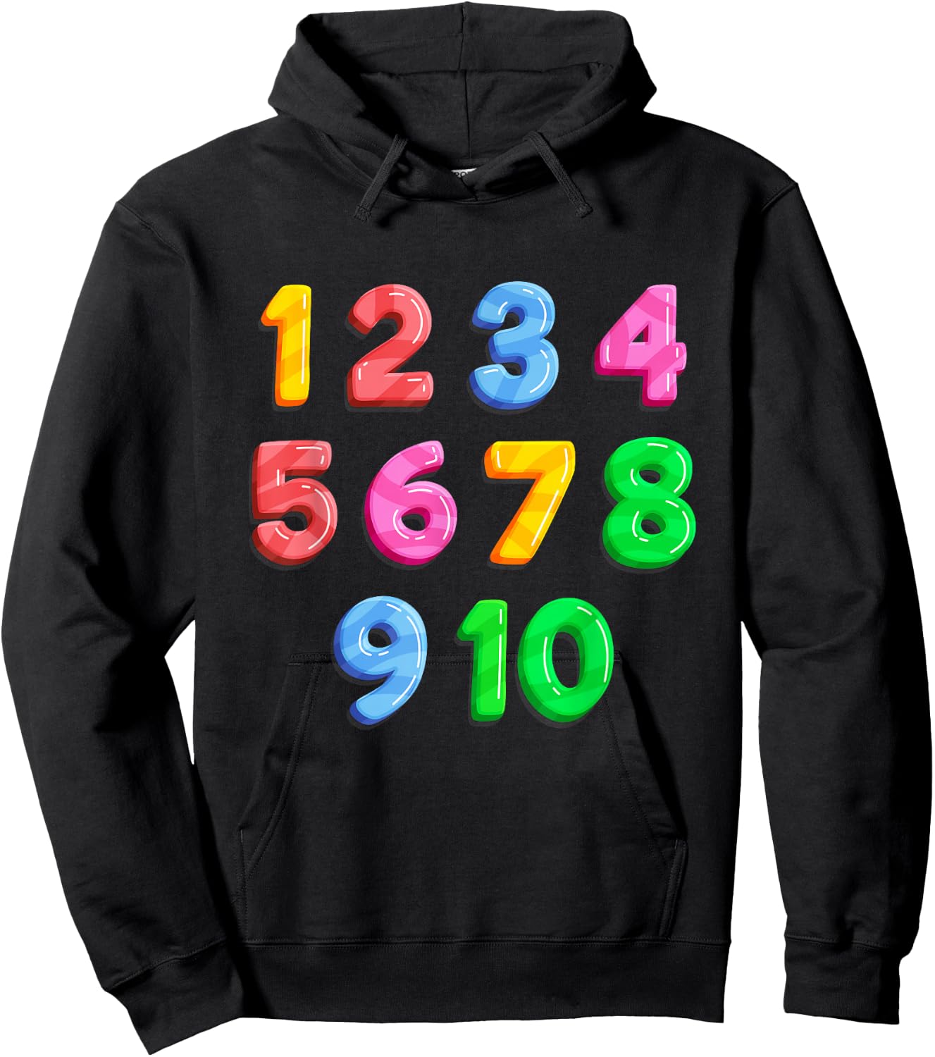 Math Numbers Learning | Best Preschool Education Gift Hoodie - Hoodie | Black