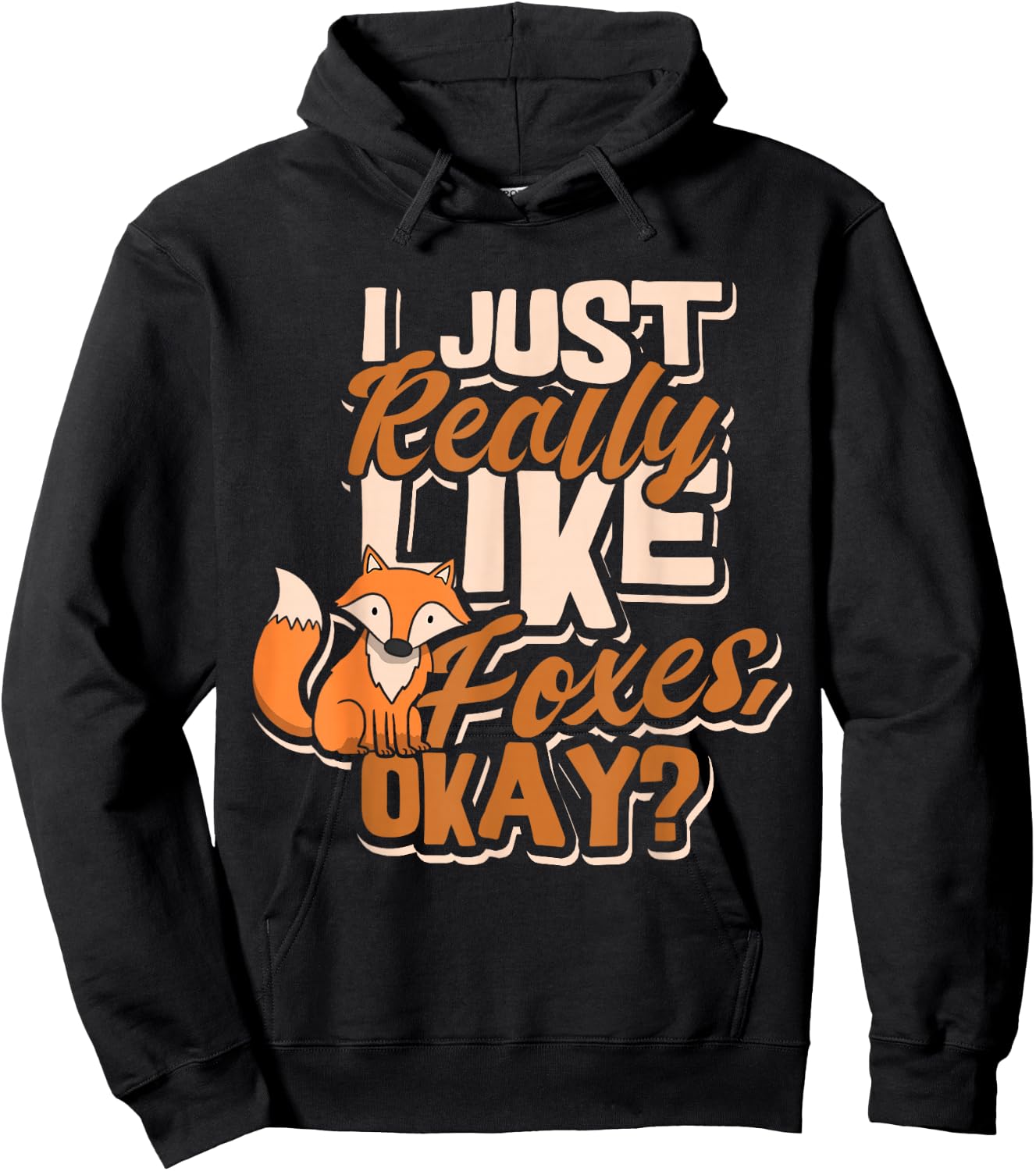 Fox Gifts for Fox Lovers Women Vintage Red Foxes Smart Kids Hoodie - Hoodie | Black