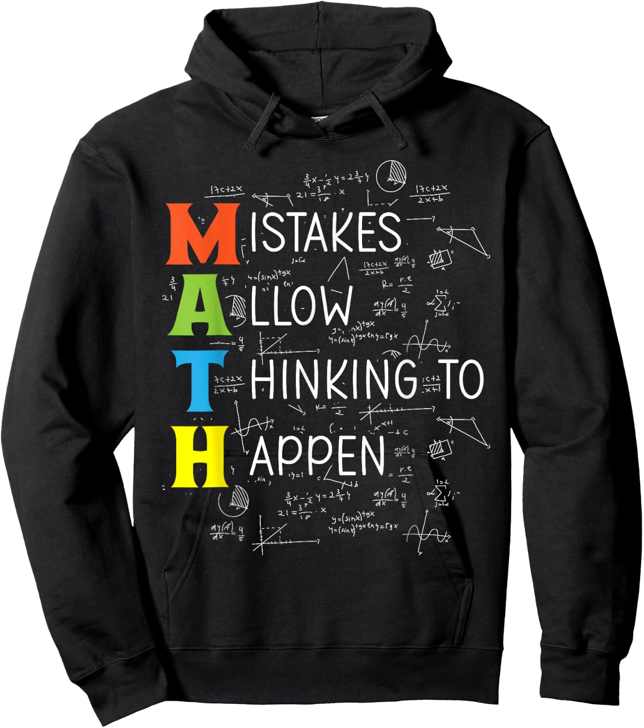 Math Mistakes Allow Thinking to Happen Hoodie - Hoodie | Black