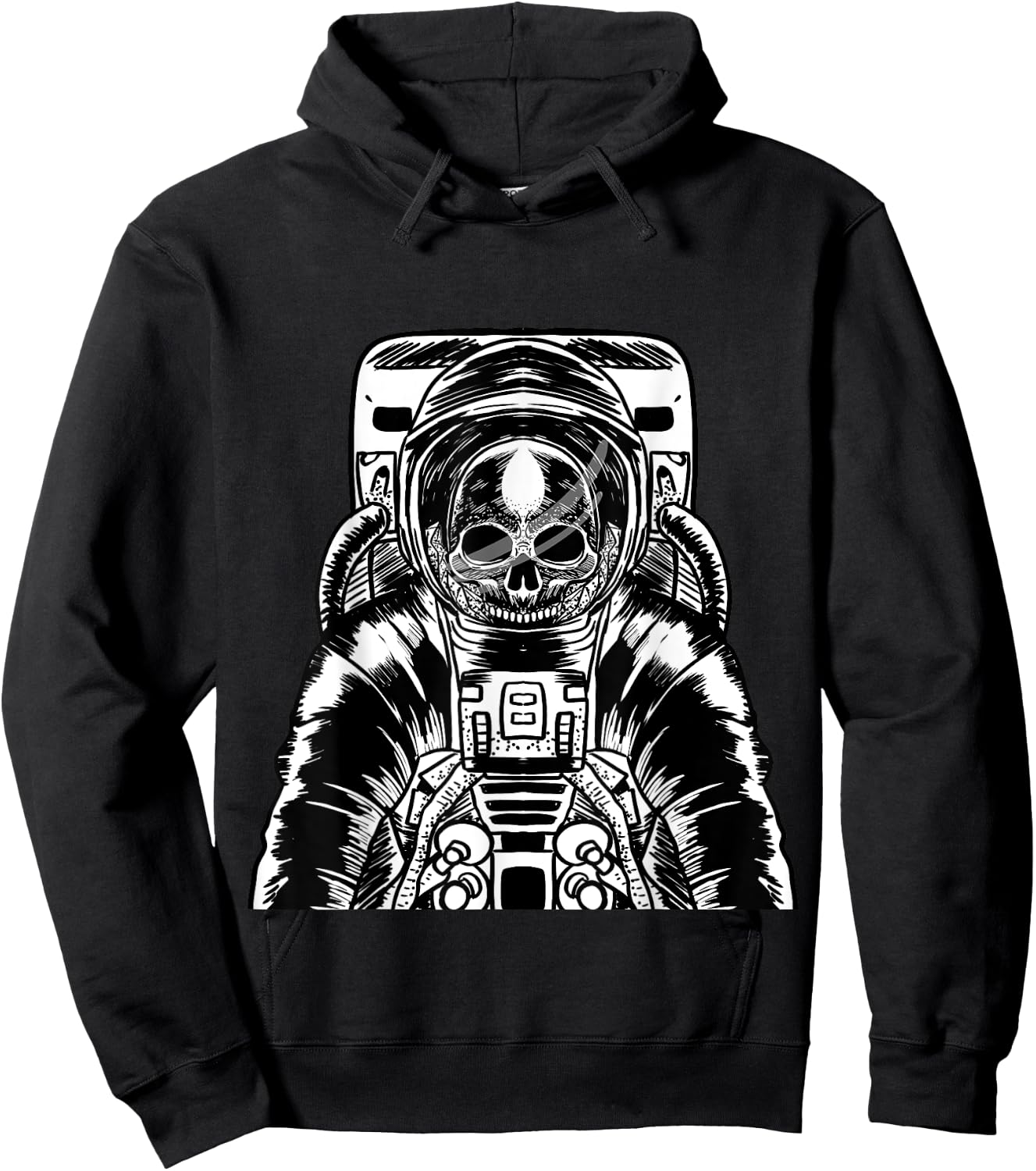 Astronaut Skull Surreal Galaxy Spaceman Skeleton Goth Gift Hoodie - Hoodie | Black