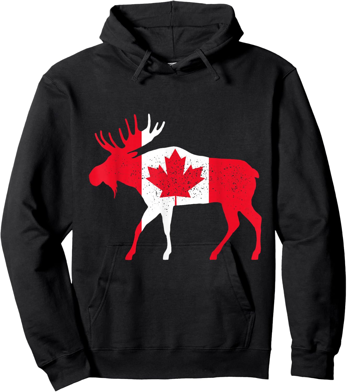 Canadian Maple Leaf Canada Flag Eh Funny Moose Gifts 1867 Hoodie - Hoodie | Black