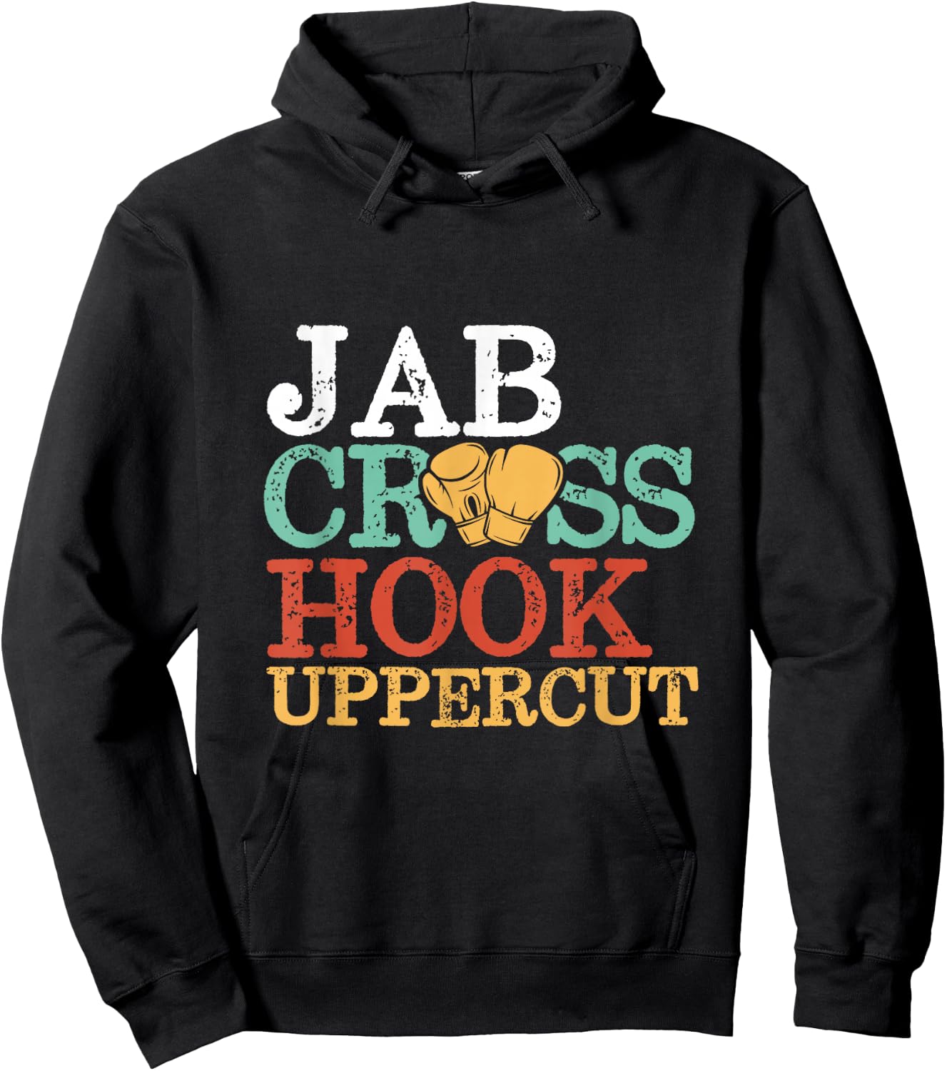 Jab Cross Hook Uppercut Boxer Workout Women Kickboxing Hoodie - Hoodie | Black