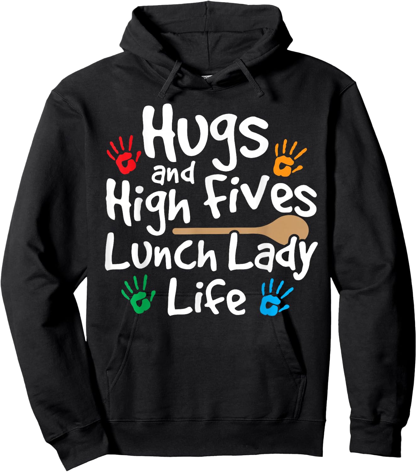 Lunch Lady Life Cafeteria Worker Costume - Lunch Lady Hoodie - Hoodie | Black