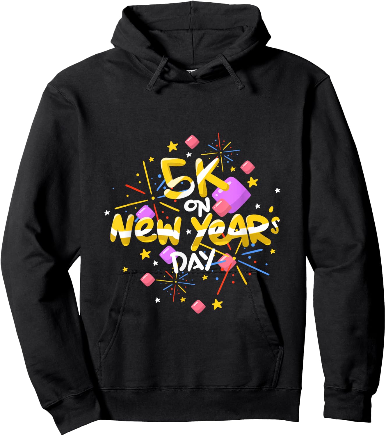 5K New Years Day Race T Shirt Runners Hoodie - Hoodie | Black
