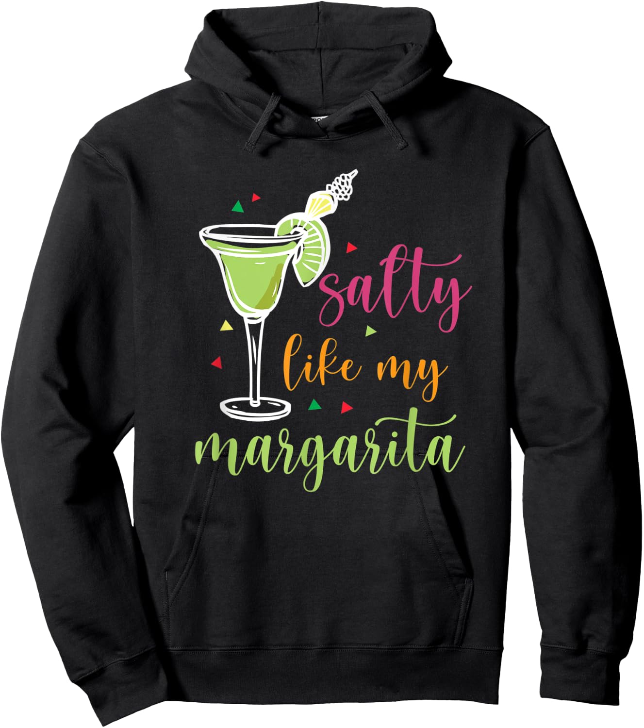 Salty Like My Margarita Funny Cinco De Mayo Hoodie - Hoodie | Black