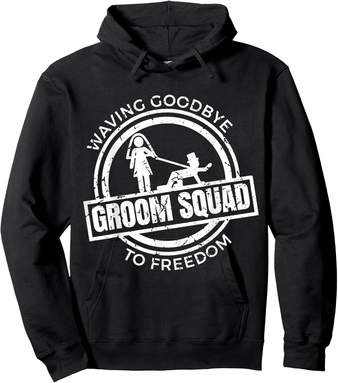 Groom Squad T Shirt | Bucks Groom Groomsmen | Bachelor Party Hoodie - Hoodie | Black