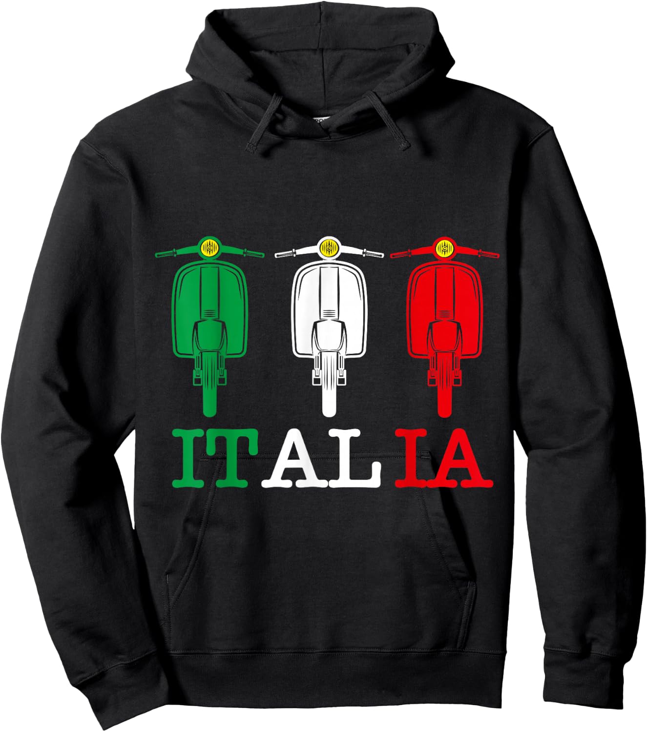 Italia Vintage Scooter Moped Hoodie - Hoodie | Black