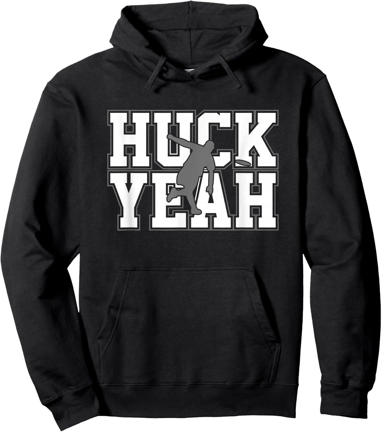 Huck Yeah Ultimate Frisbee Hoodie - Hoodie | Black