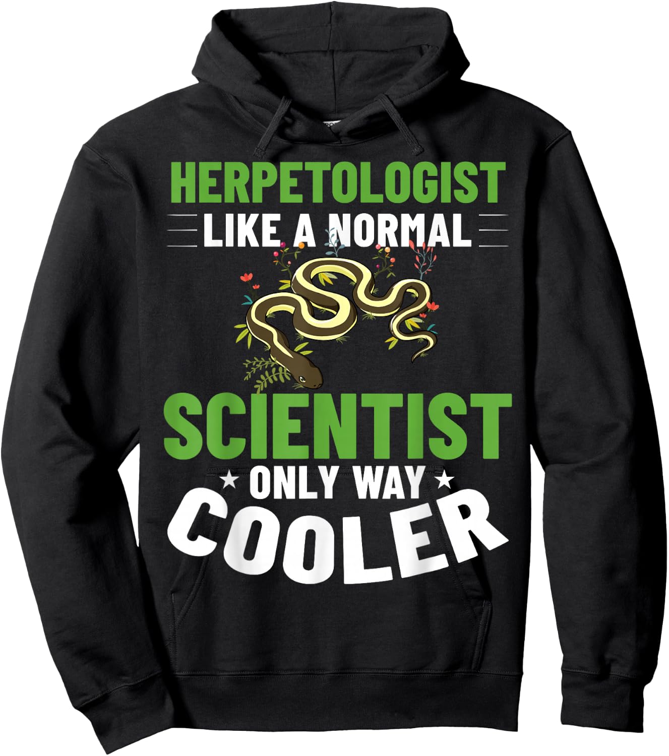 Herpetology Herping Amphibians Reptile Herpetologist Hoodie - Hoodie | Black