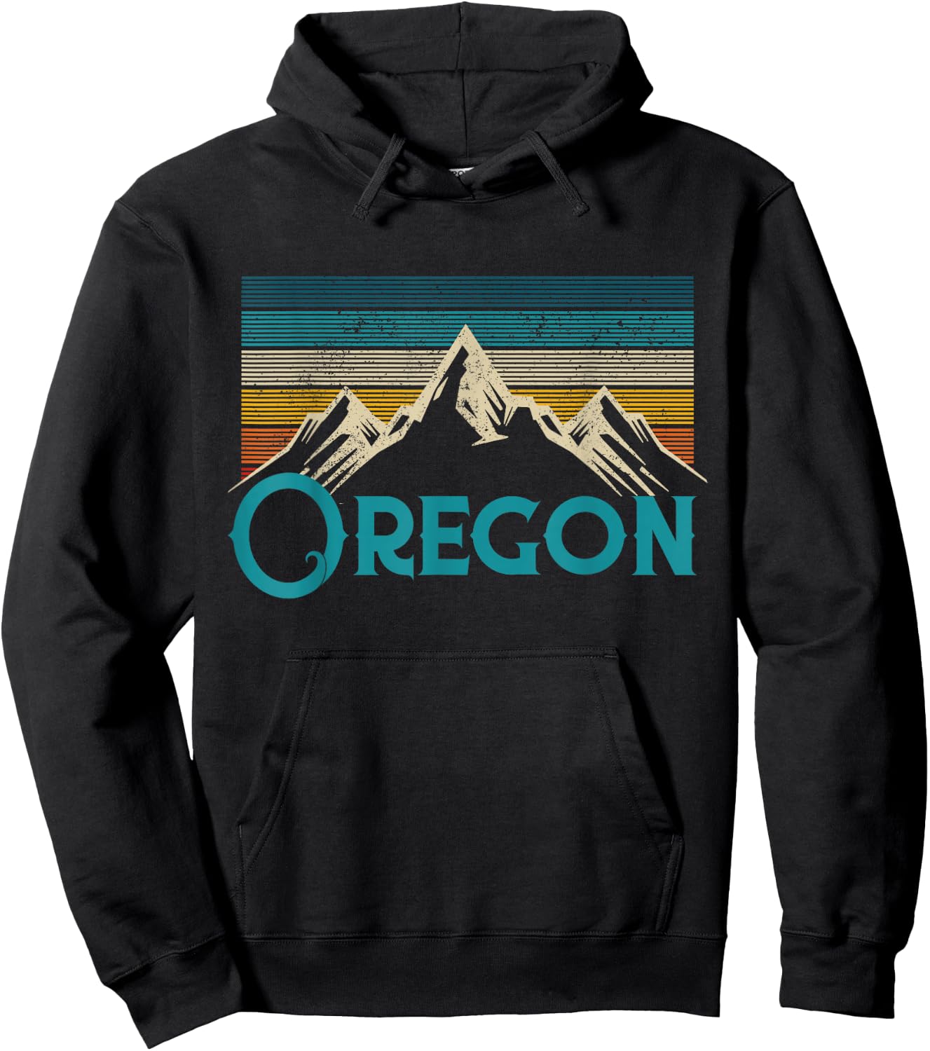 Oregon Vintage Souvenir Hoodie - Hoodie | Black