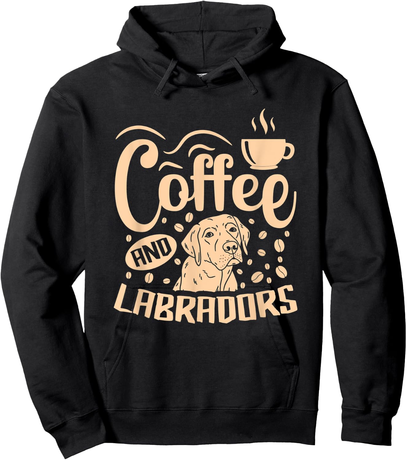 Labrador Dog Apparel Coffee Addict for Lab Owner Lovers Hoodie - Hoodie | Black