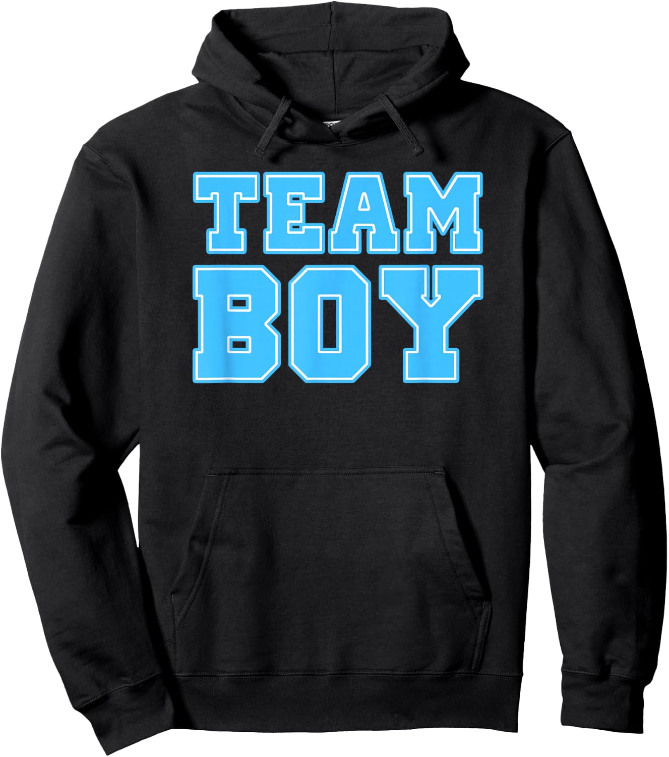 TEAM BOY Baby Shower Gender Reveal Shirts Women Men T Shirt Hoodie - Hoodie | Black