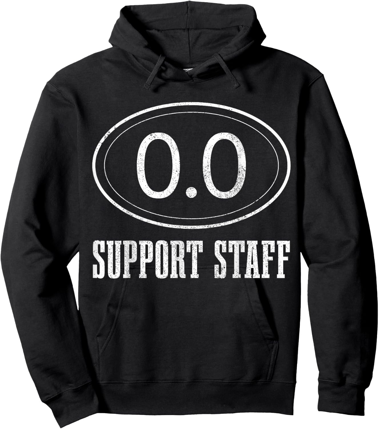 Marathon Support Staff 0.0 Funny Marathoner Runner Hoodie - Hoodie | Black
