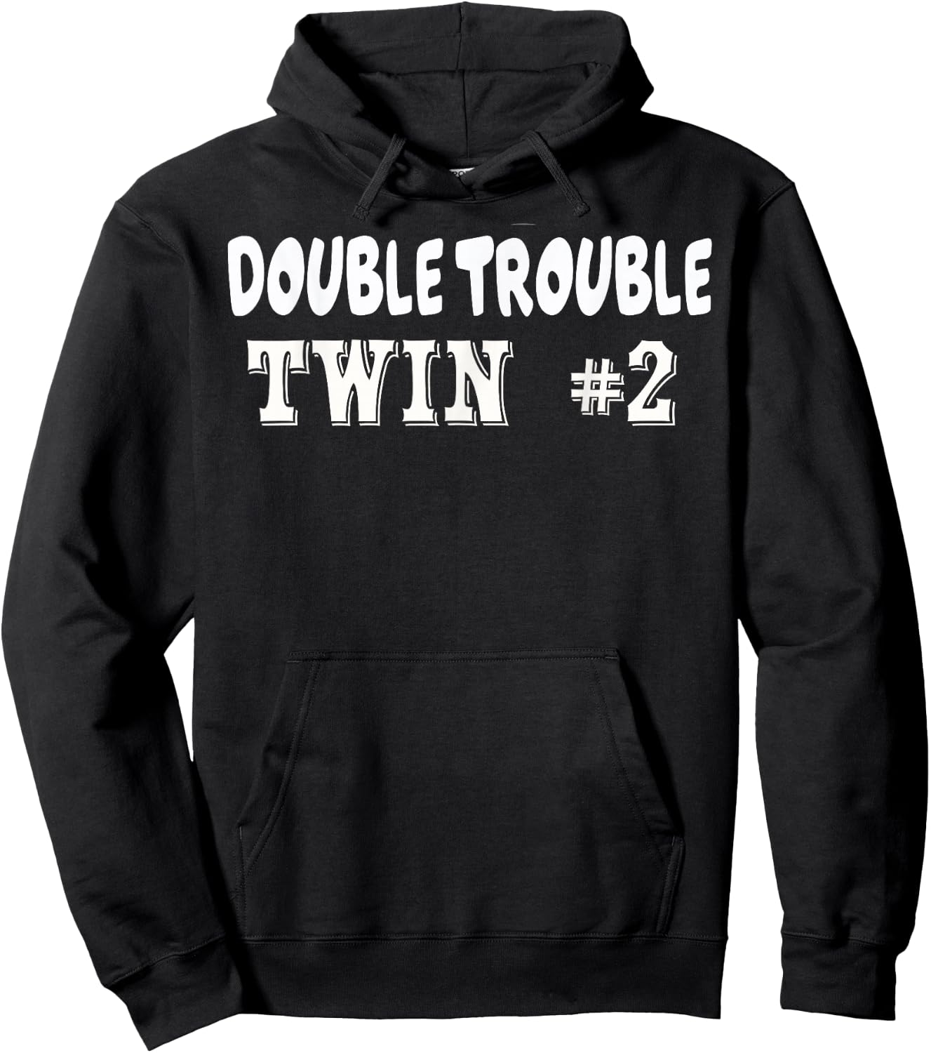 Twin 2 Double Trouble T shirt Hoodie - Hoodie | Black