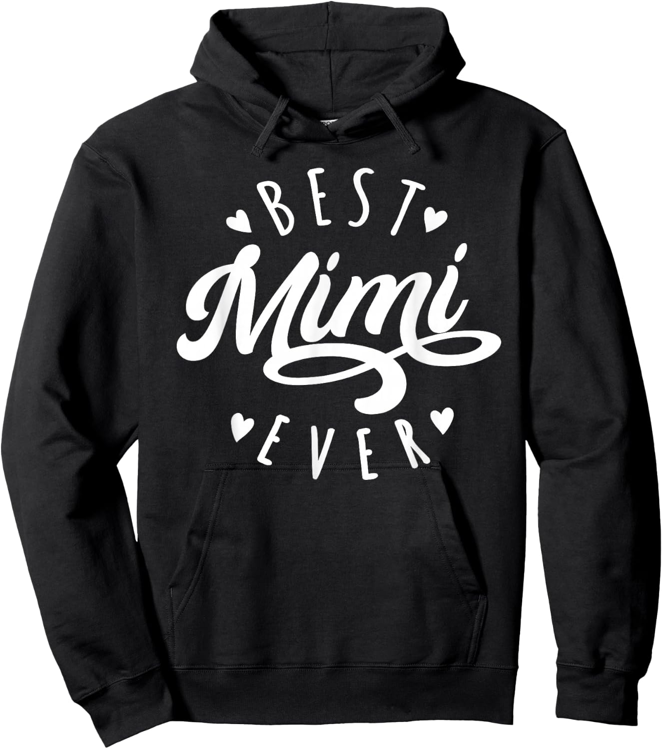 Best Mimi Ever - Modern Calligraphy Font Mother's Day Mimi Hoodie - Hoodie | Black