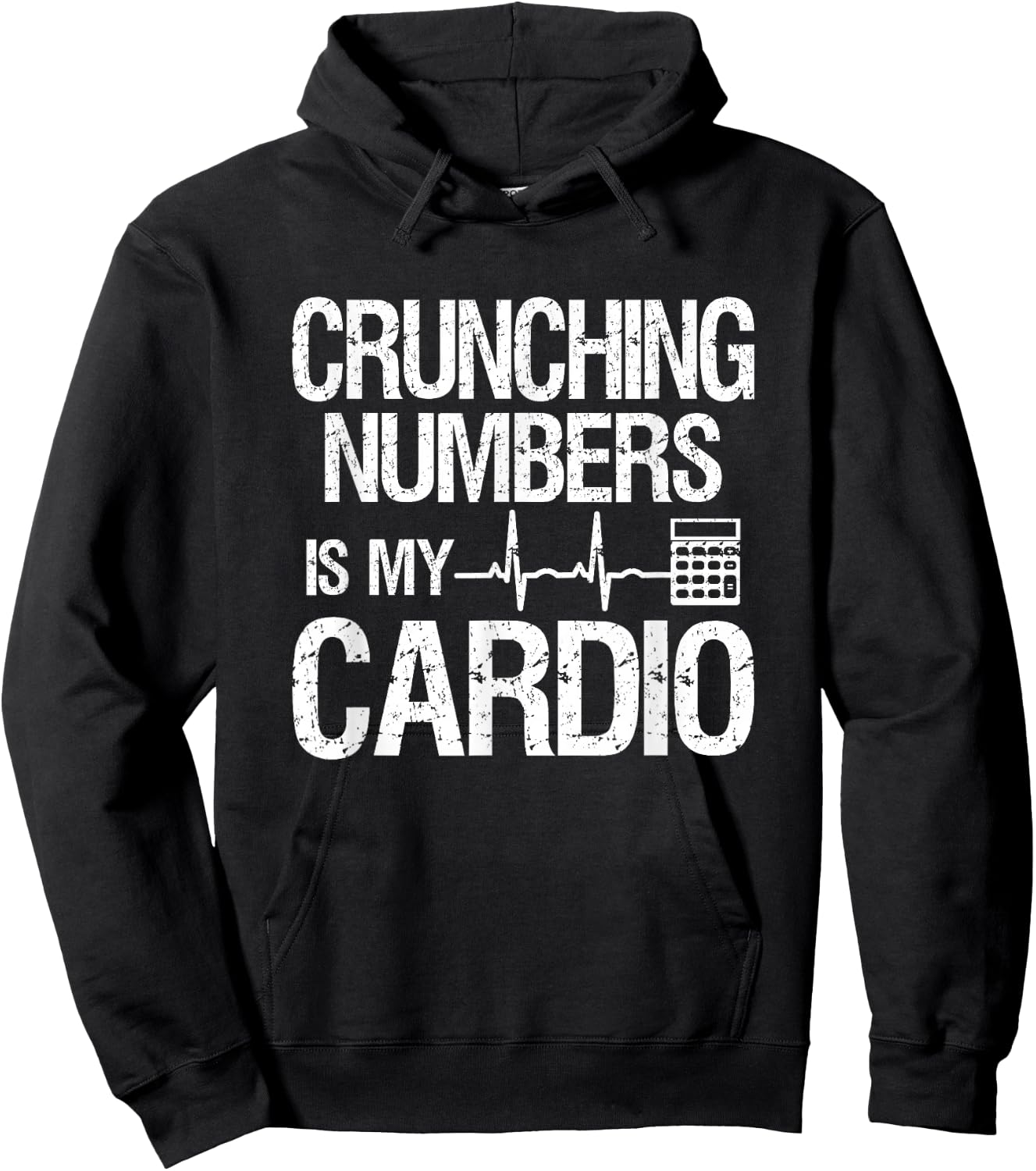 Crunching Numbers Is My Cardio | Accountant & CPA Hoodie - Hoodie | Black