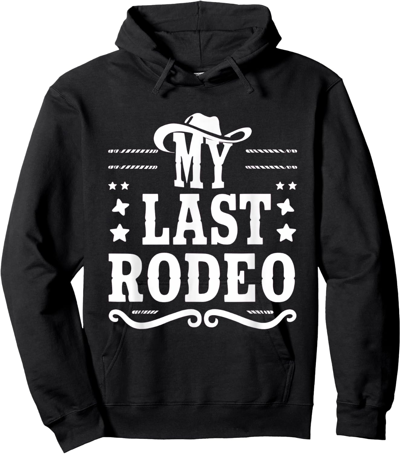 My Last Rodeo Bachelorette Bash Bridal Shower Party Hoodie - Hoodie | Black