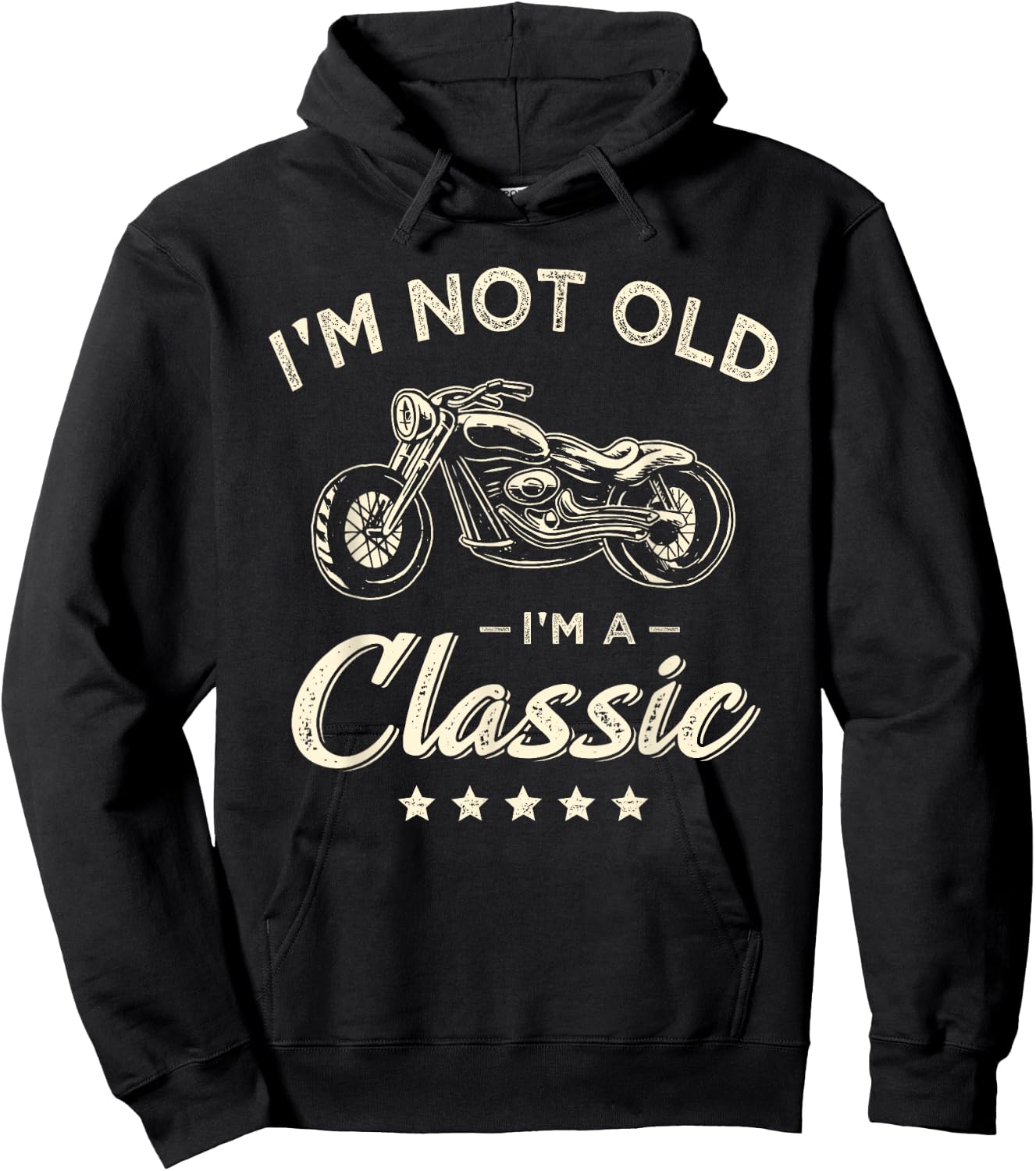 I'm not old I'm a classic motorcyclist Hoodie - Hoodie | Black