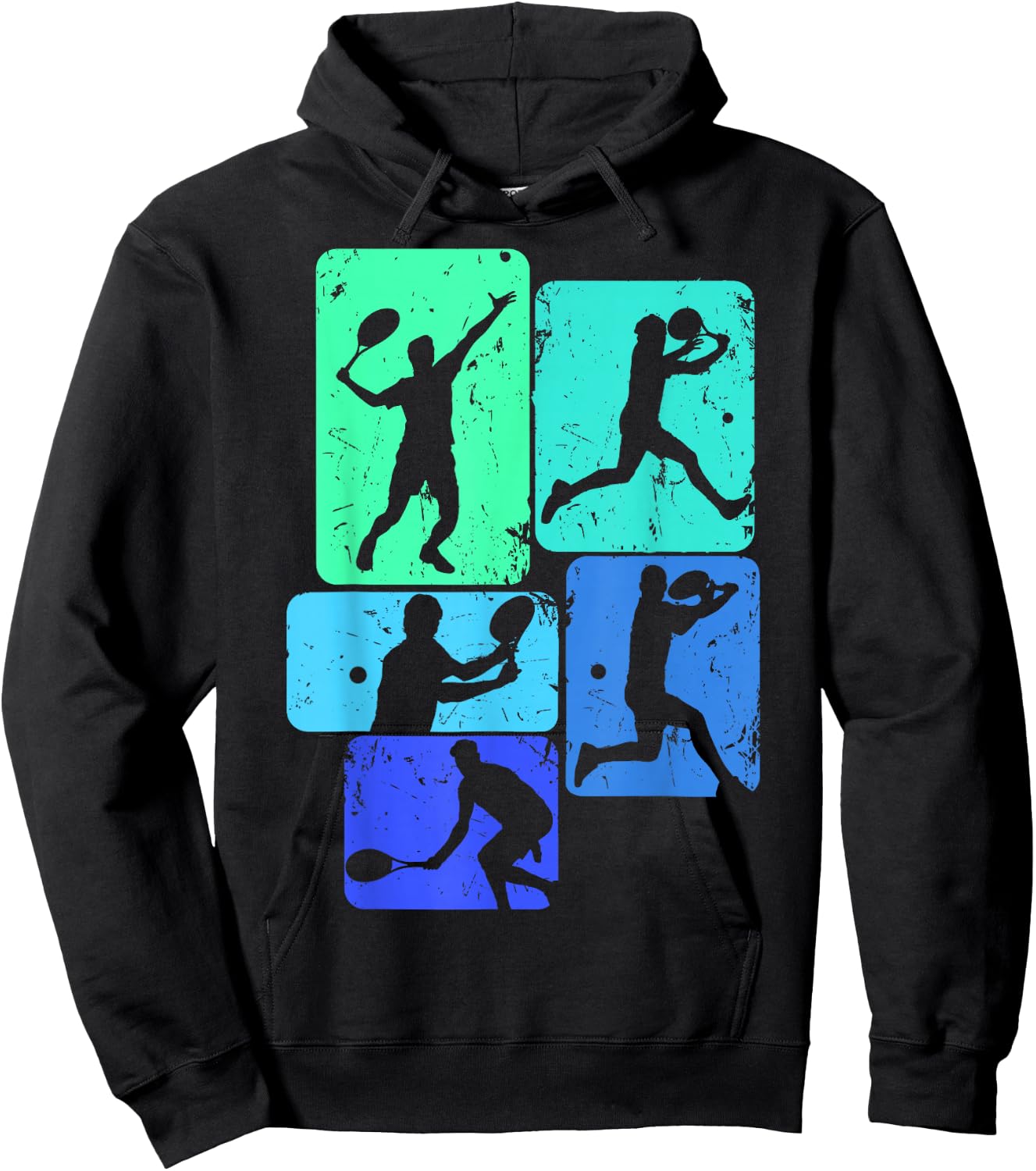 Tennis Player Youth Boys Kids Men Hoodie - Hoodie | Black
