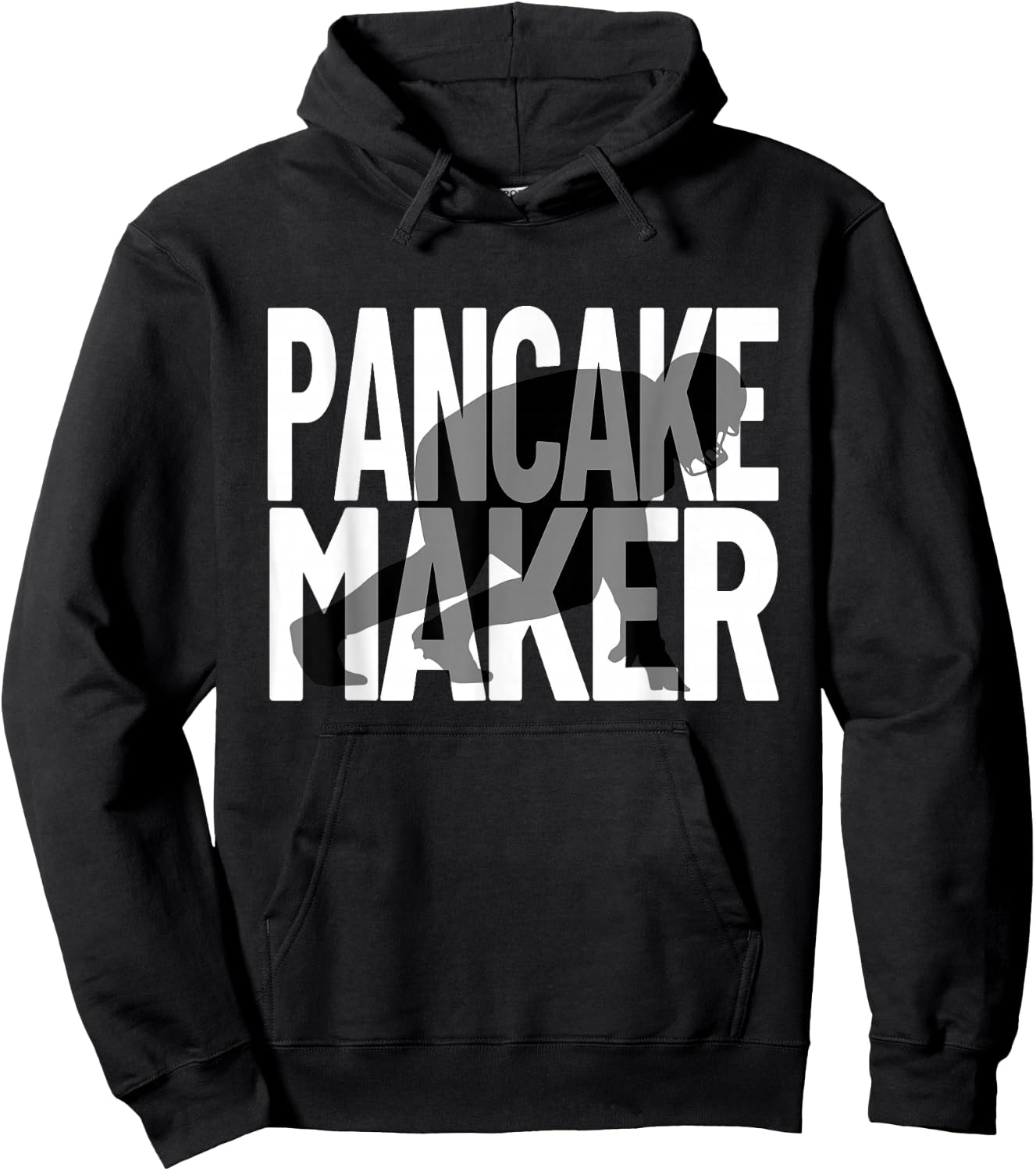 Funny Football Player Meme Lineman Pancake Maker Hoodie - Hoodie | Black
