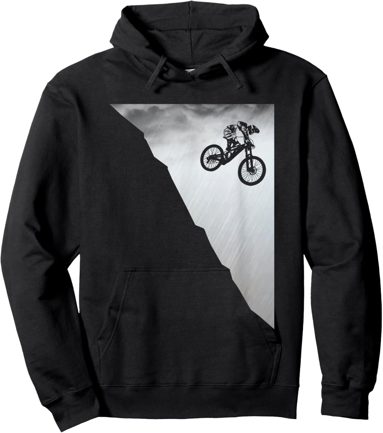 Mountain Bike Downhill Vintage MTB Downhill Bicycle Gift Hoodie - Hoodie | Black