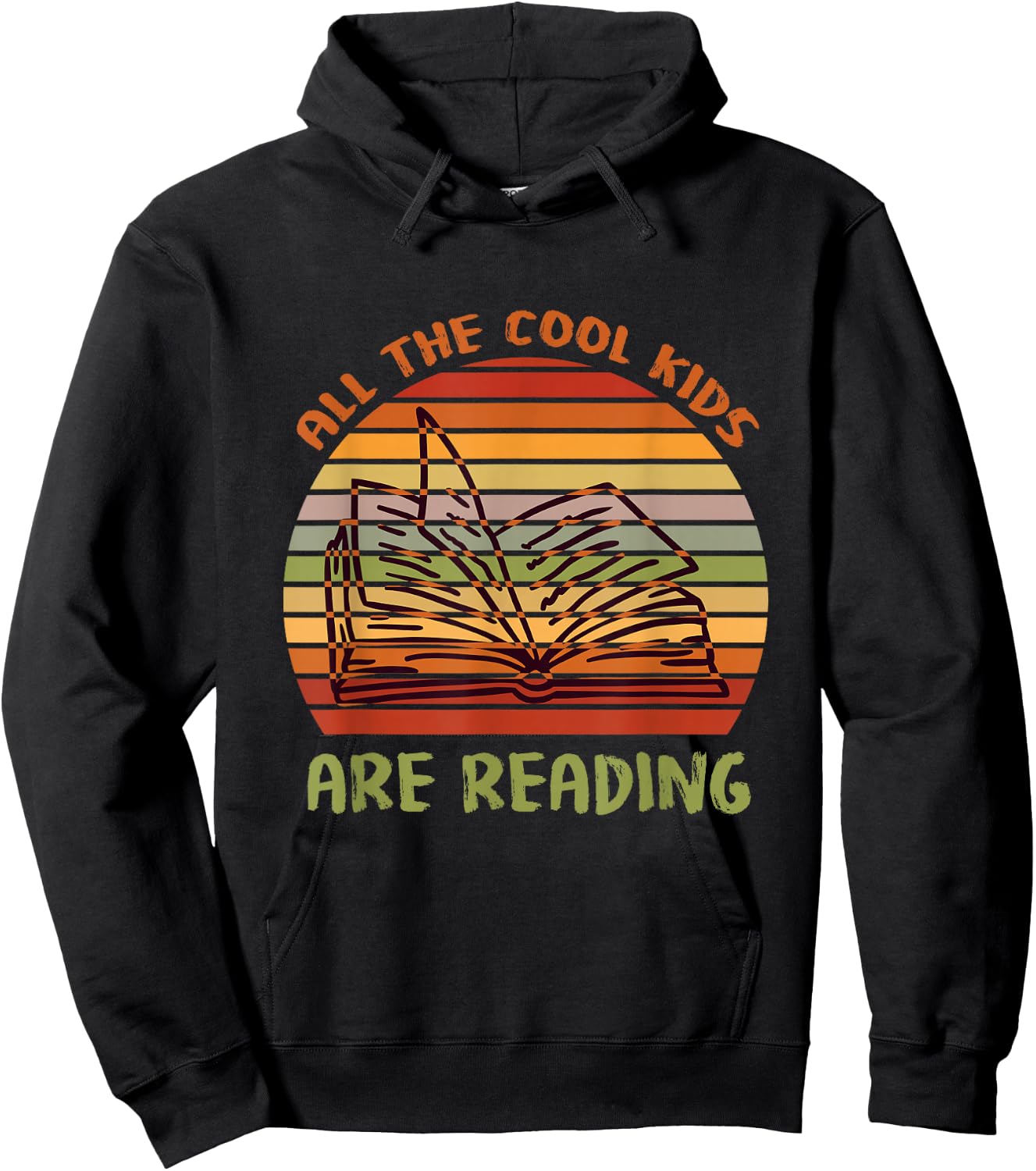 Reading Quote Designs All The Cool Kids are Reading for Kids Hoodie - Hoodie | Black