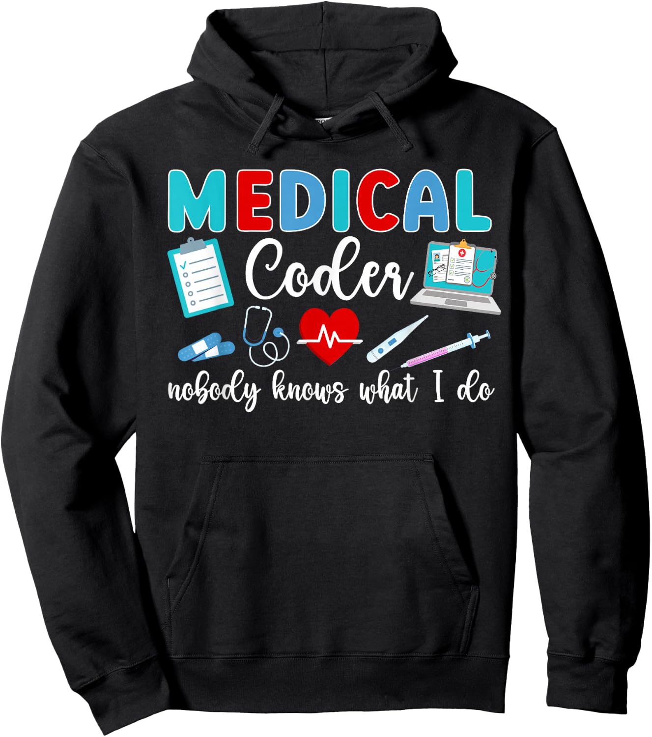 Did You Document It Medical Coder Medical Coding Hoodie - Hoodie | Black