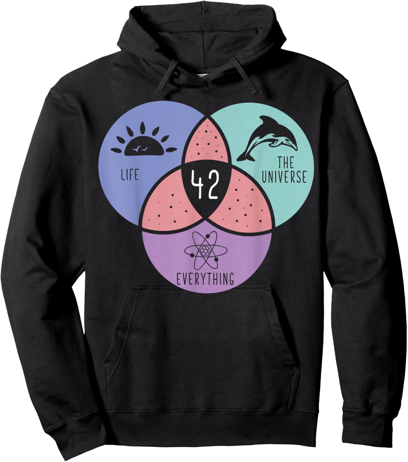 Life Universe Everything 42 Answer To Life Hoodie - Hoodie | Black
