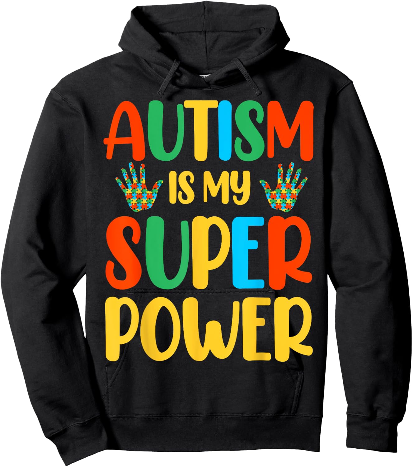 Autism Is My Super Power Hoodie - Hoodie | Black