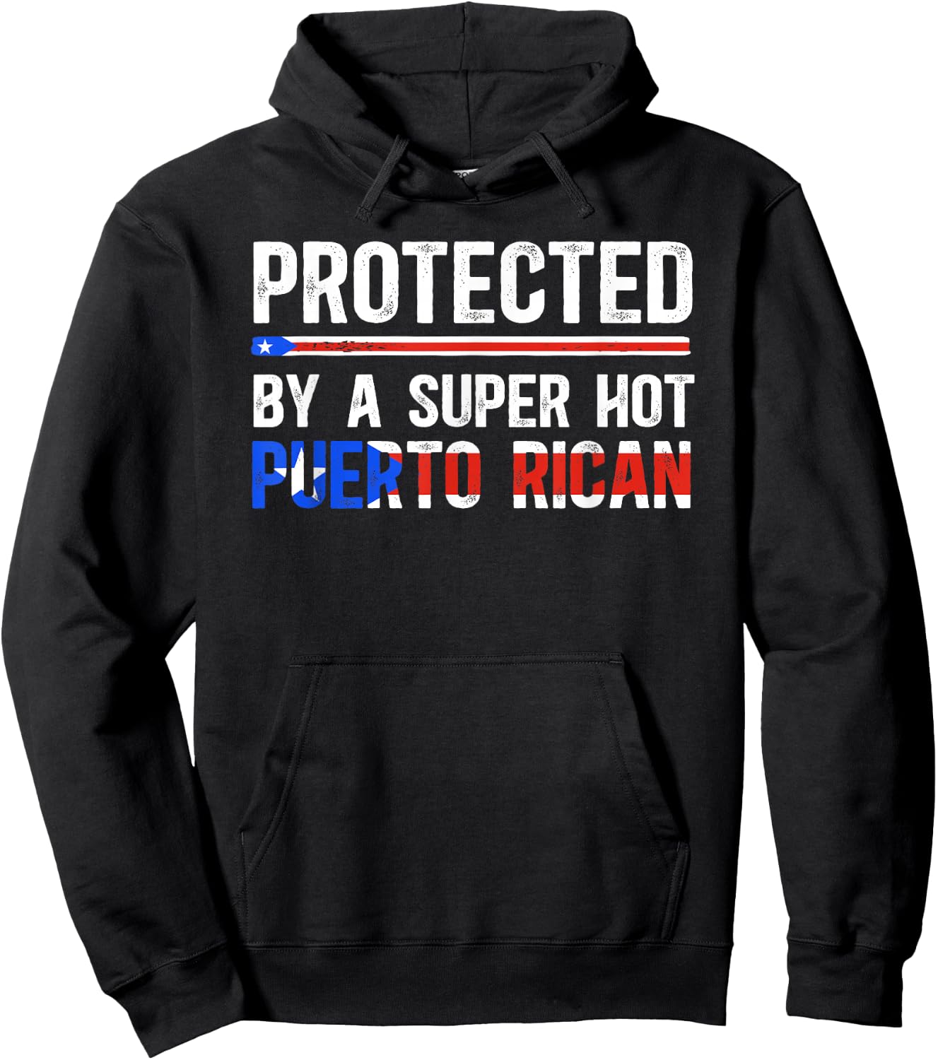 Puerto Rican Husband Wife of A Puerto Rican Husband Hoodie - Hoodie | Black