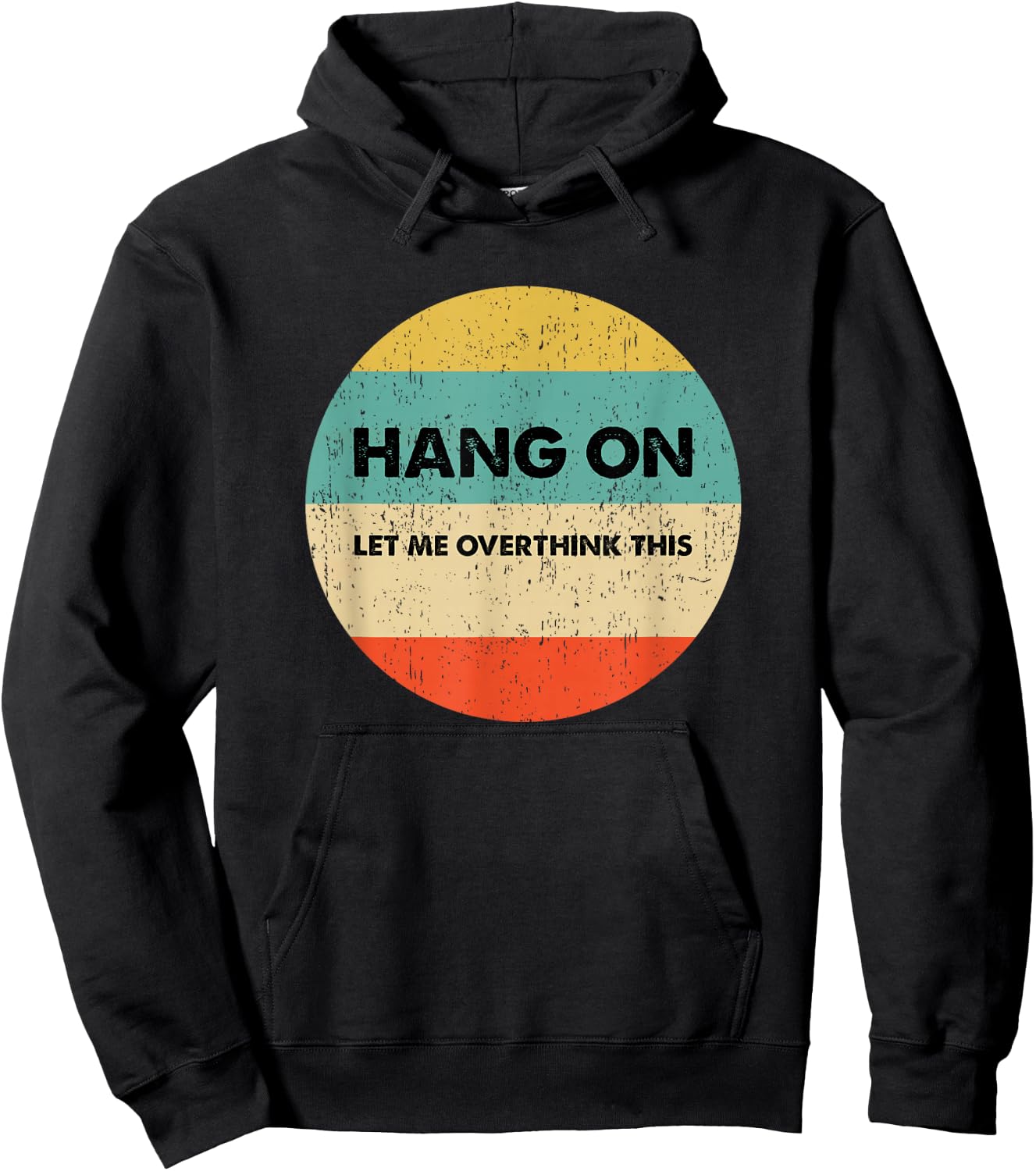Hang On Let Me Overthink This or Women - -Adults - Black - Small - Short Sleeve Hoodie - Hoodie | Black