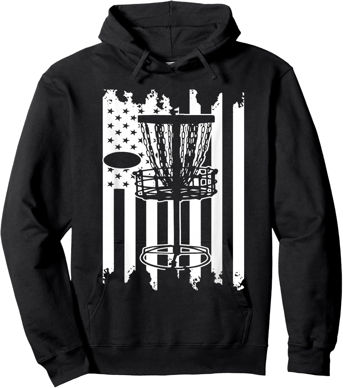 Disc Golf USA Flag Hoodie - Hoodie | Black