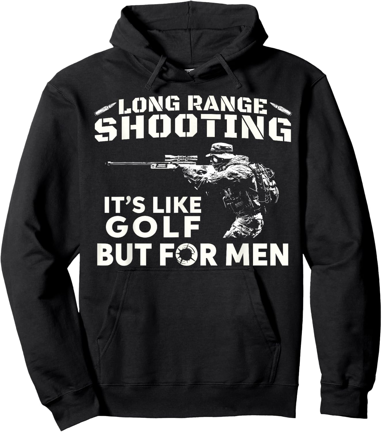 Long Range Shooting It's Like Golf But Hoodie - Hoodie | Black