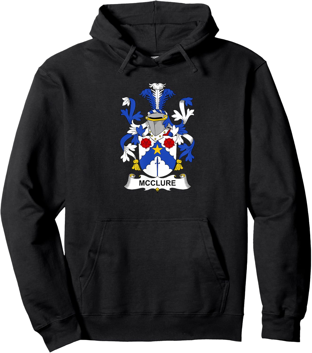 McClure Coat of Arms - Family Crest Shirt Hoodie - Hoodie | Black