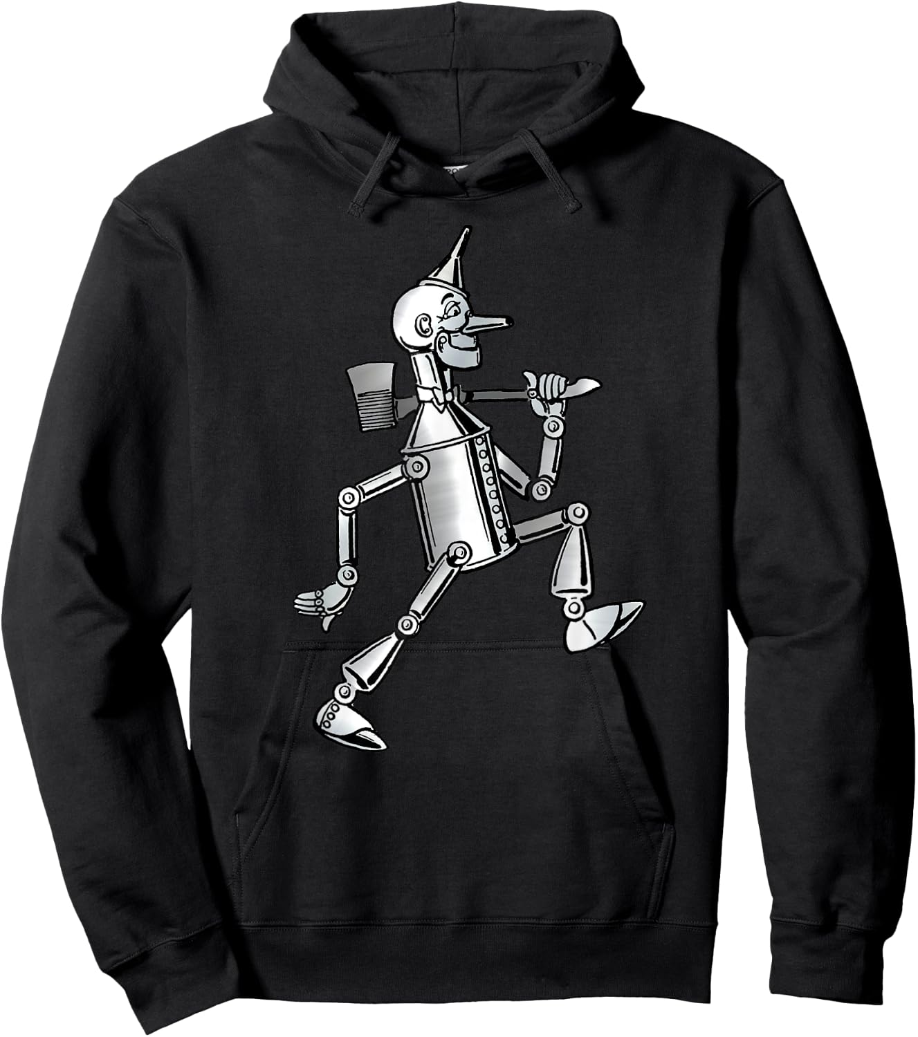 Tin Man Shirt - The Wizard Of OZ -Vintage Tin Man Hoodie - Hoodie | Black