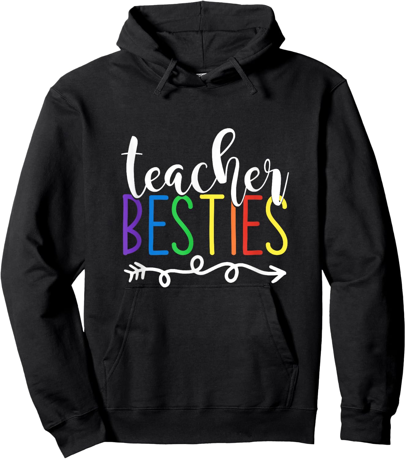 Teacher Besties Teacher Hoodie - Hoodie | Black