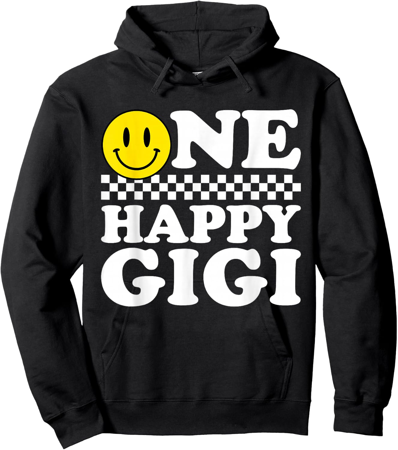 One Happy Dude Gigi 1st Birthday Family Matching Hoodie - Hoodie | Black
