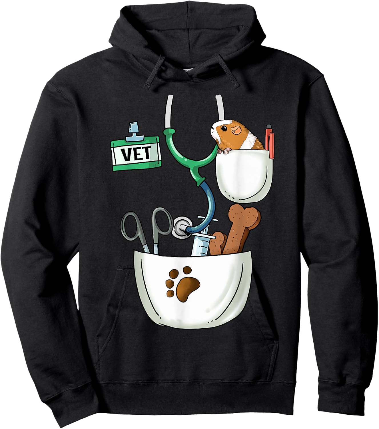 Veterinarian Halloween Costume Vet Tech Kids And Adult Hoodie - Hoodie | Black
